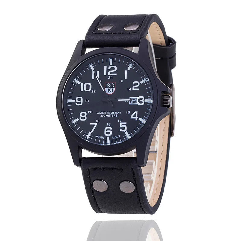 Quartz Leather Strap