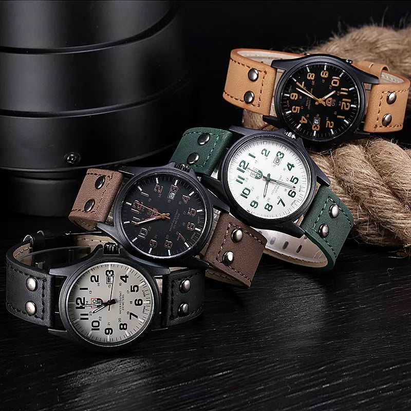 Quartz Leather Strap