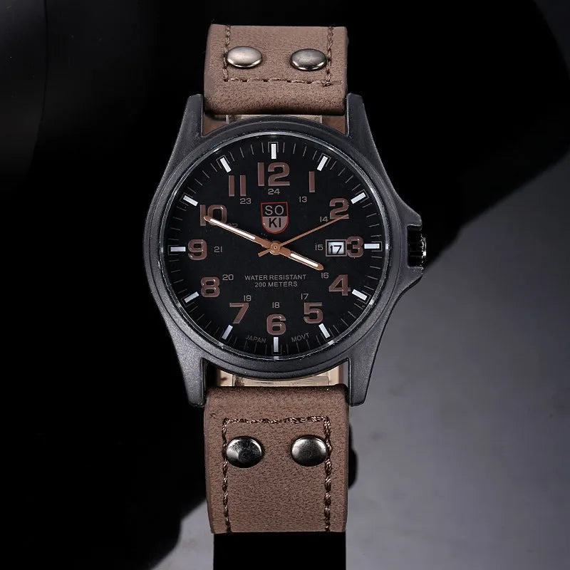 Quartz Leather Strap