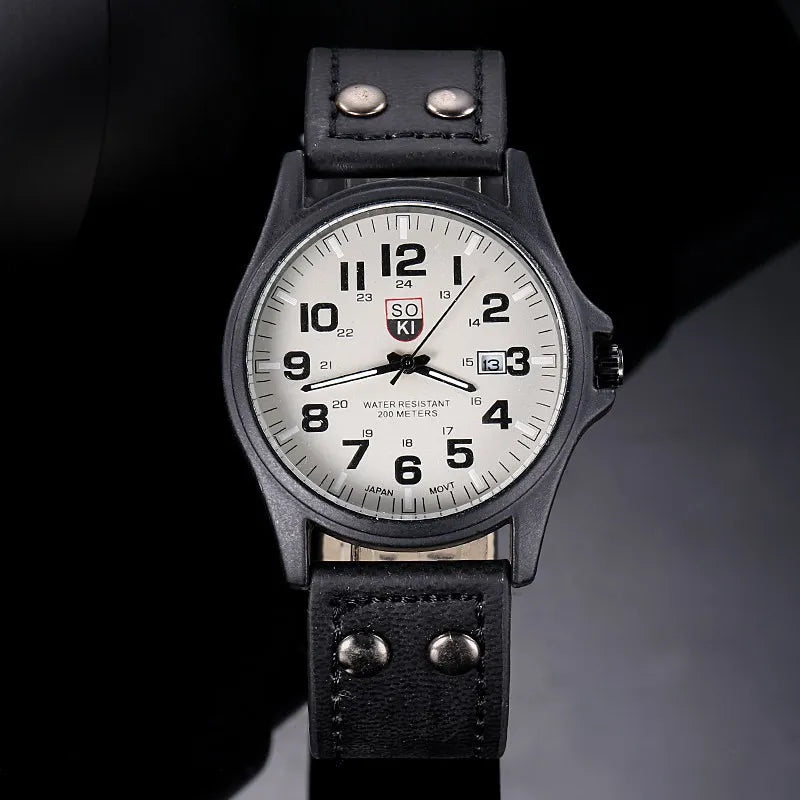 Quartz Leather Strap