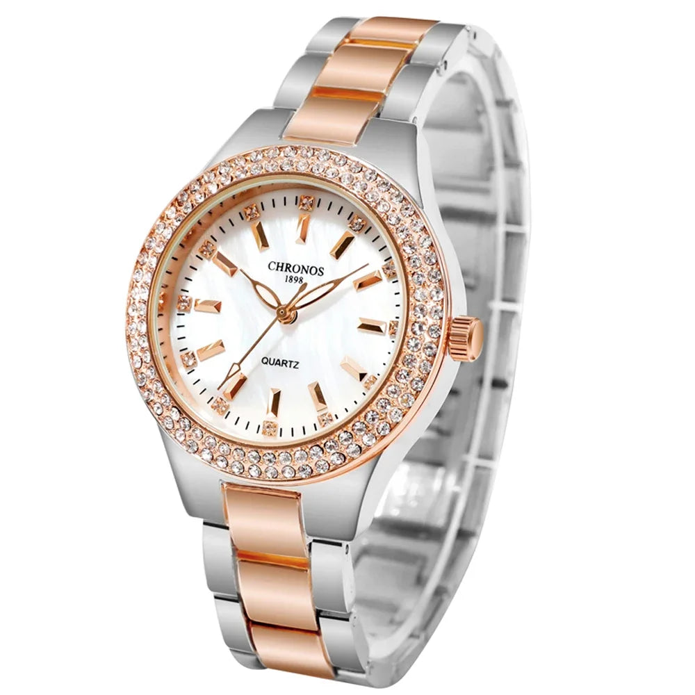 Chronos Women's Rhinestone Watch
